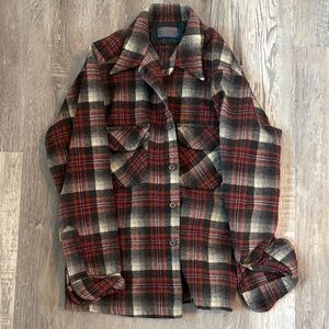 Pendleton Red and Black Plaid button up